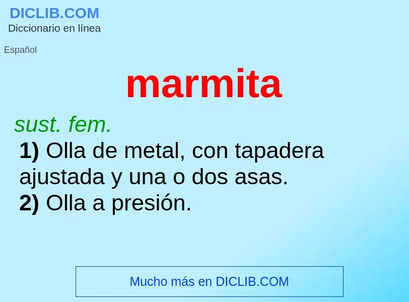 Wat is marmita - definition