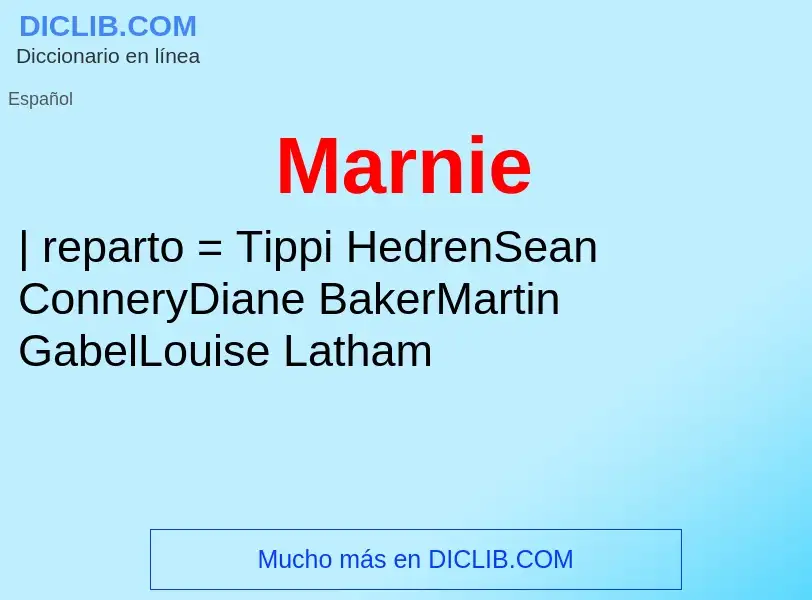 Что такое Marnie - определение