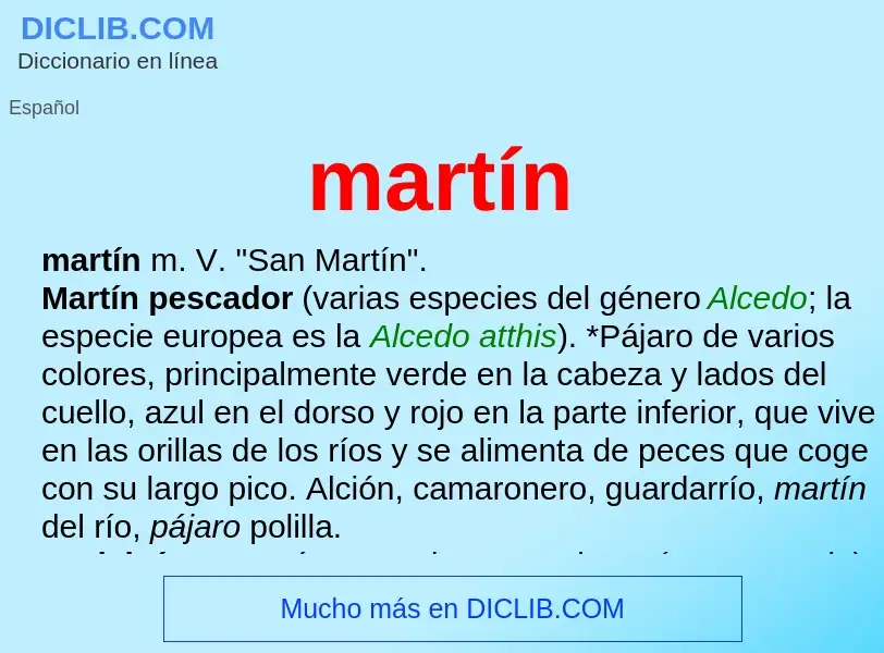 What is martín - definition