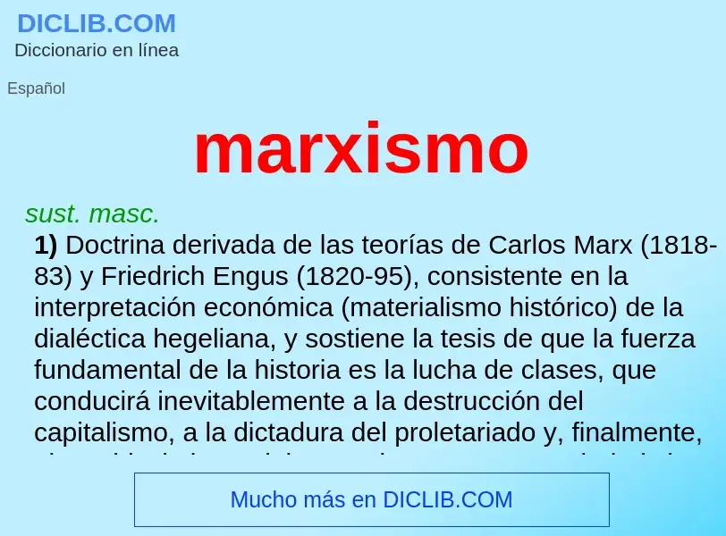 Что такое marxismo - определение