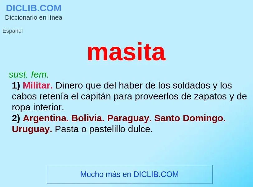 What is masita - definition