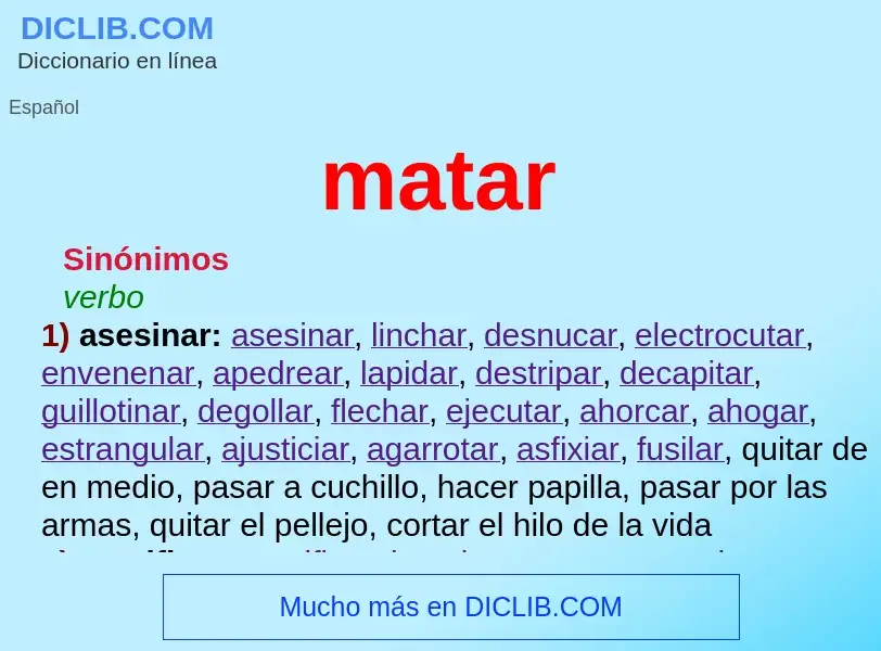 Wat is matar - definition