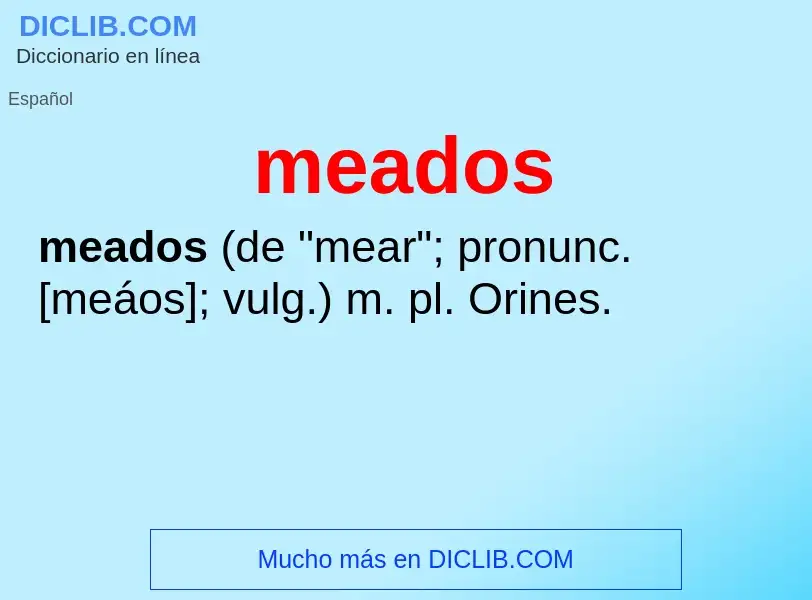 Что такое meados - определение