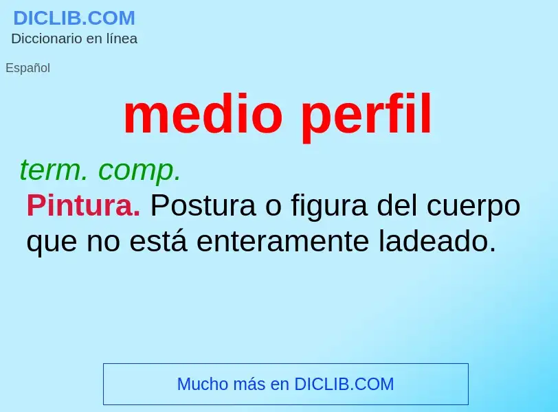 What is medio perfil - definition