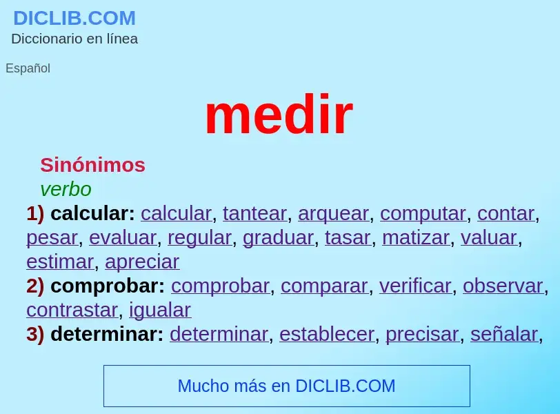 What is medir - definition