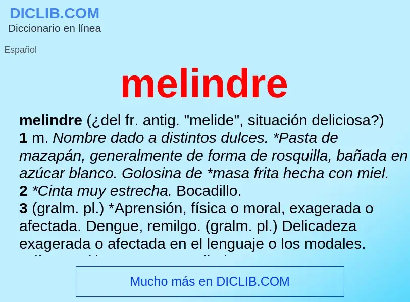 Wat is melindre - definition