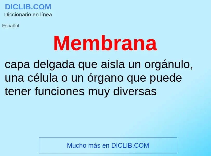 Wat is Membrana - definition