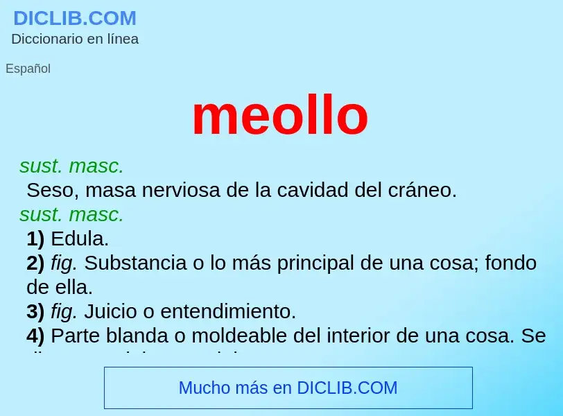 What is meollo - definition