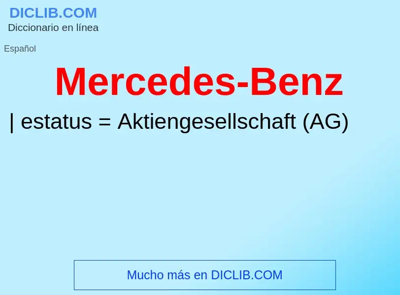 Τι είναι Mercedes-Benz - ορισμός