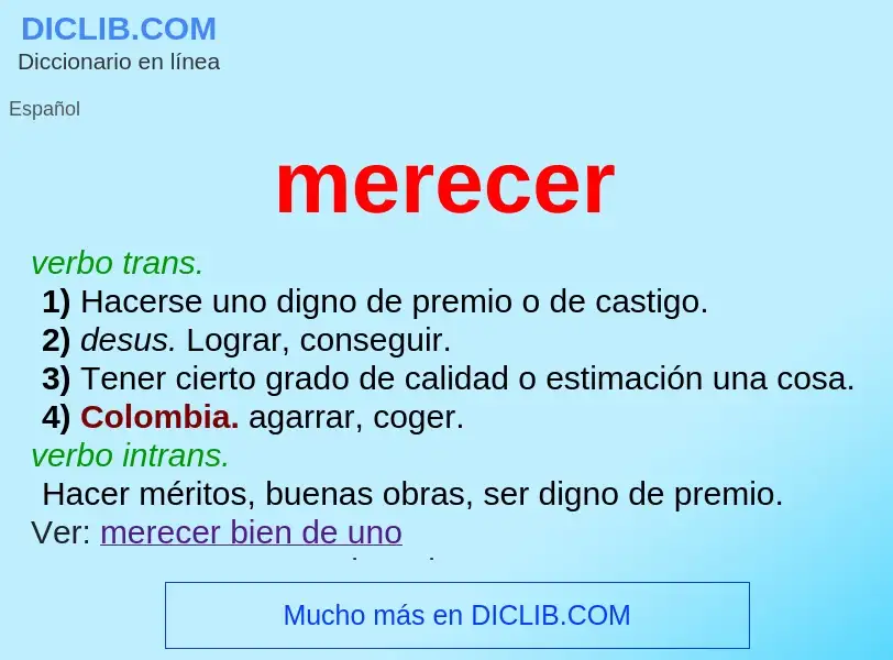 Wat is merecer - definition