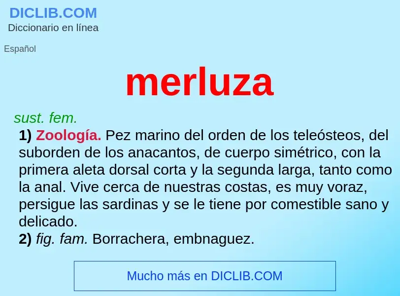 O que é merluza - definição, significado, conceito