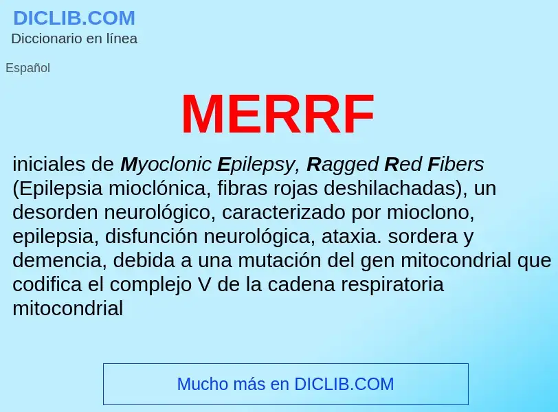 Wat is MERRF - definition