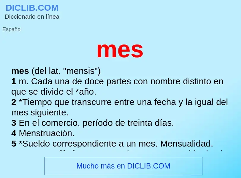 O que é mes - definição, significado, conceito