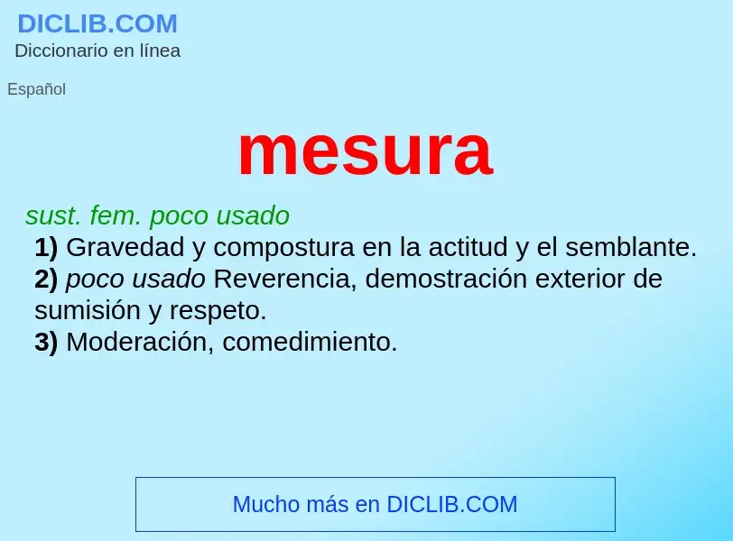 What is mesura - definition