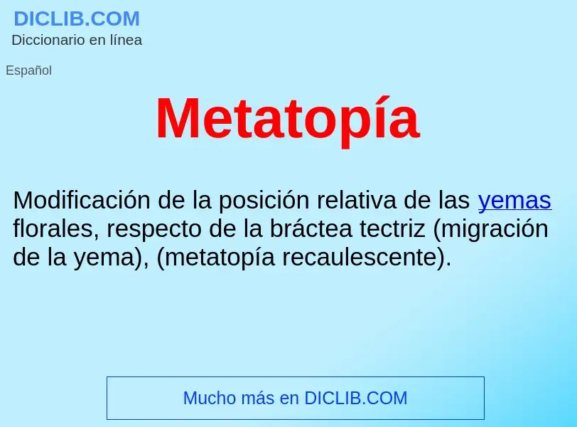 ¿Qué es Metatopía ? - significado y definición