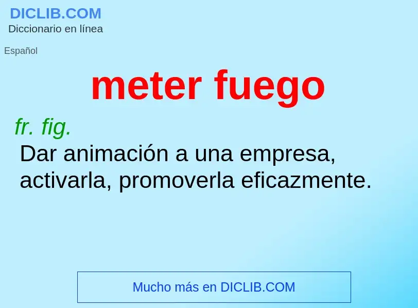 Wat is meter fuego - definition