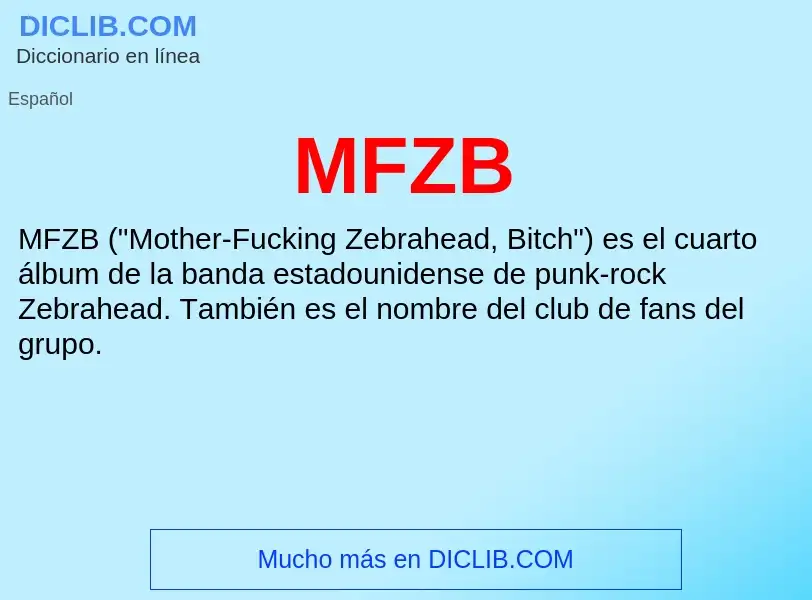 Wat is MFZB - definition