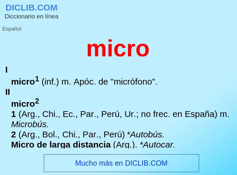 Wat is micro - definition