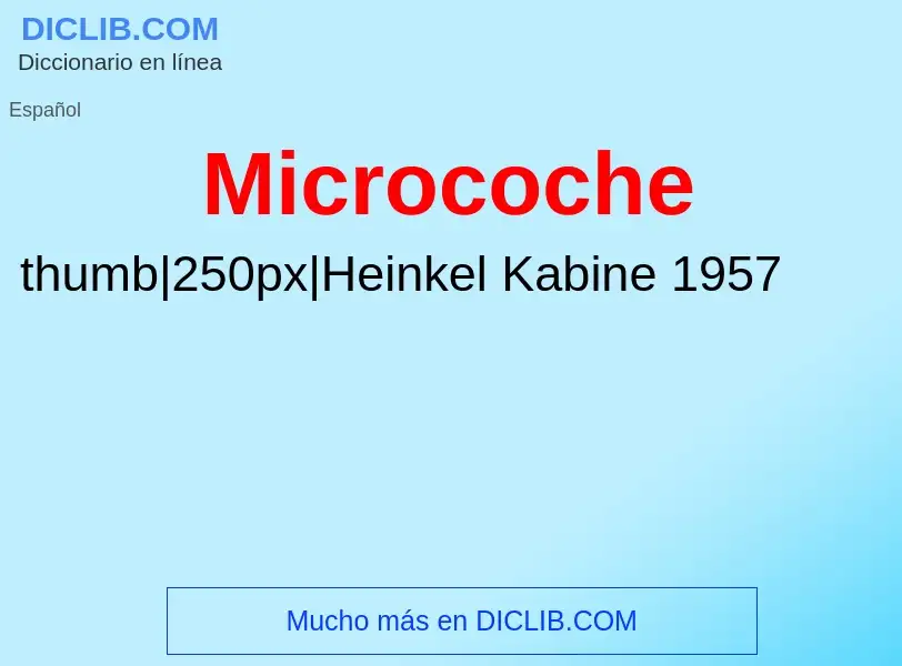 What is Microcoche - definition