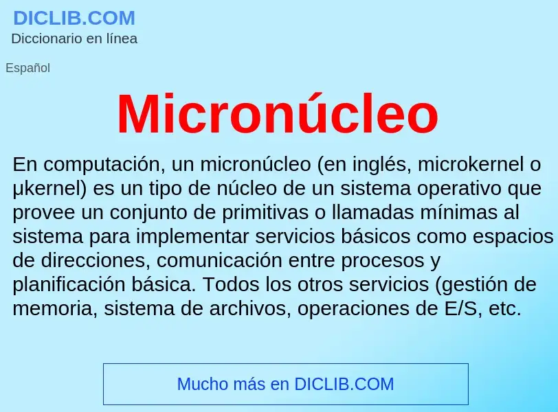 O que é Micronúcleo - definição, significado, conceito