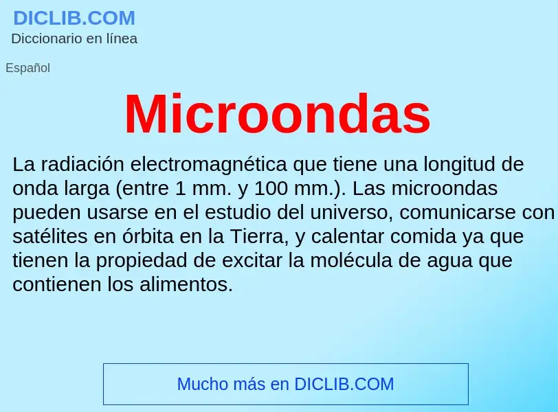 O que é Microondas - definição, significado, conceito