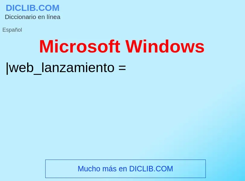 Wat is Microsoft Windows - definition