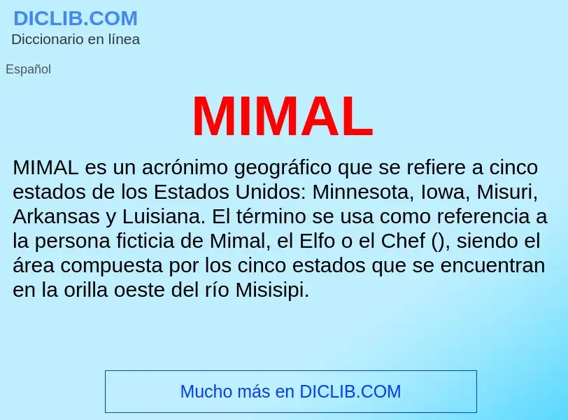 Wat is MIMAL - definition