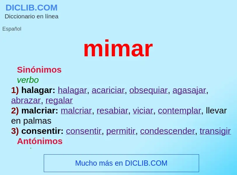 O que é mimar - definição, significado, conceito