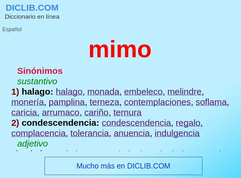 O que é mimo - definição, significado, conceito