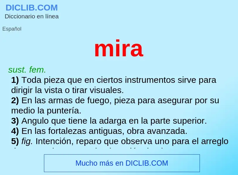 Wat is mira - definition