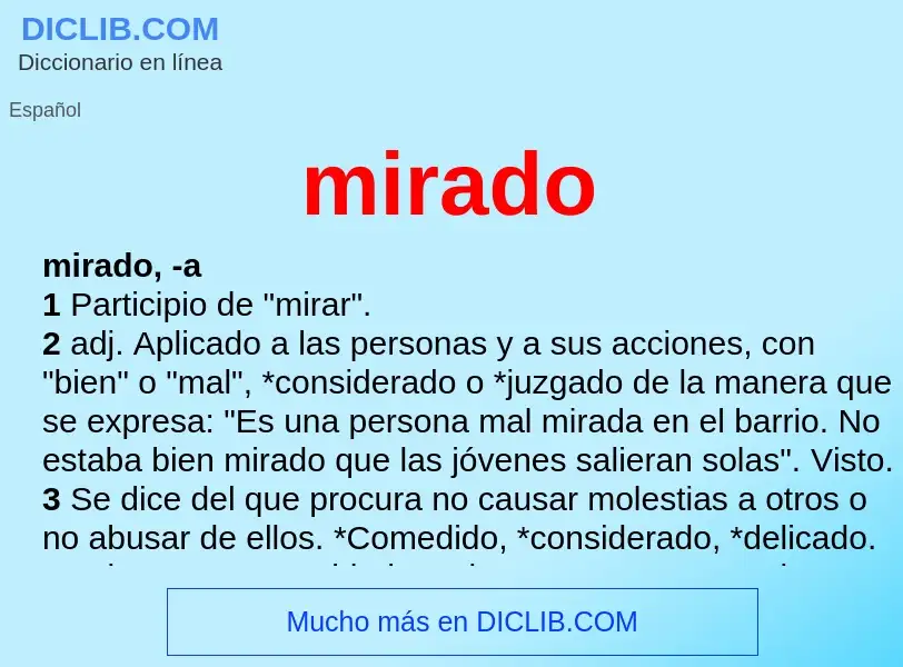 Wat is mirado - definition