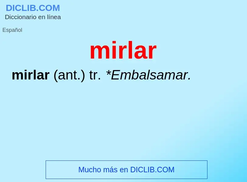 Что такое mirlar - определение