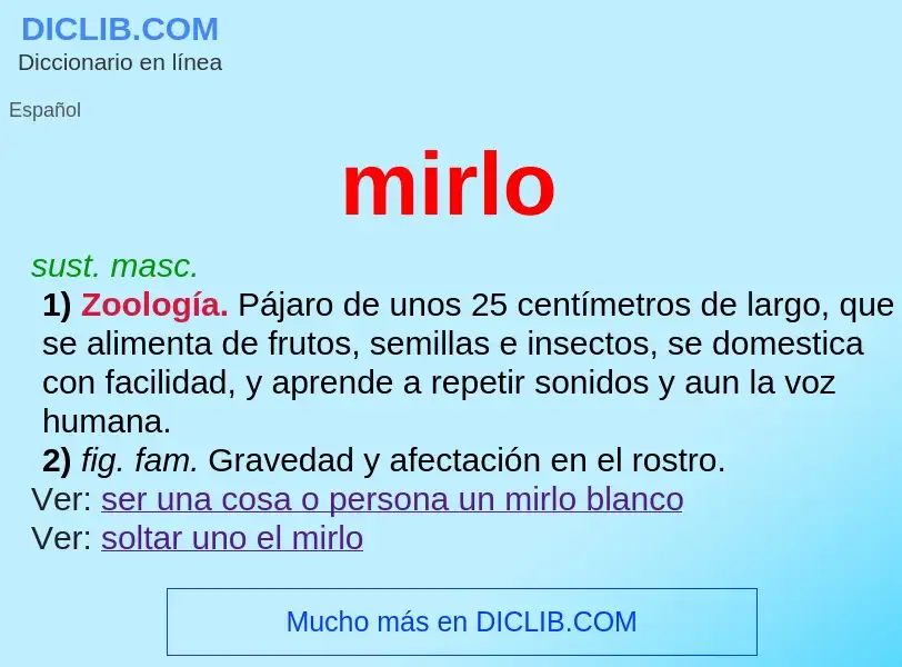 What is mirlo - definition