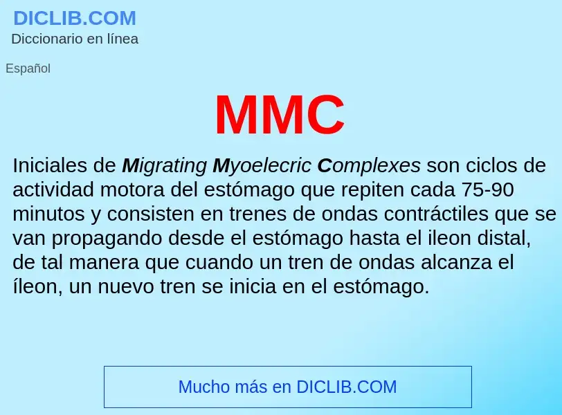 What is MMC - meaning and definition