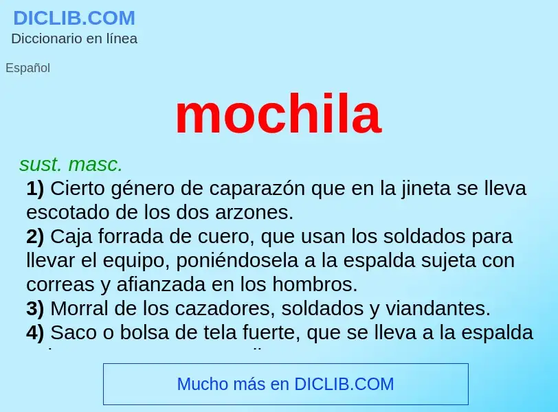 What is mochila - definition