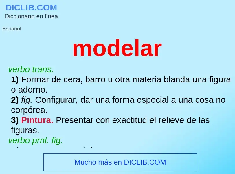 What is modelar - meaning and definition