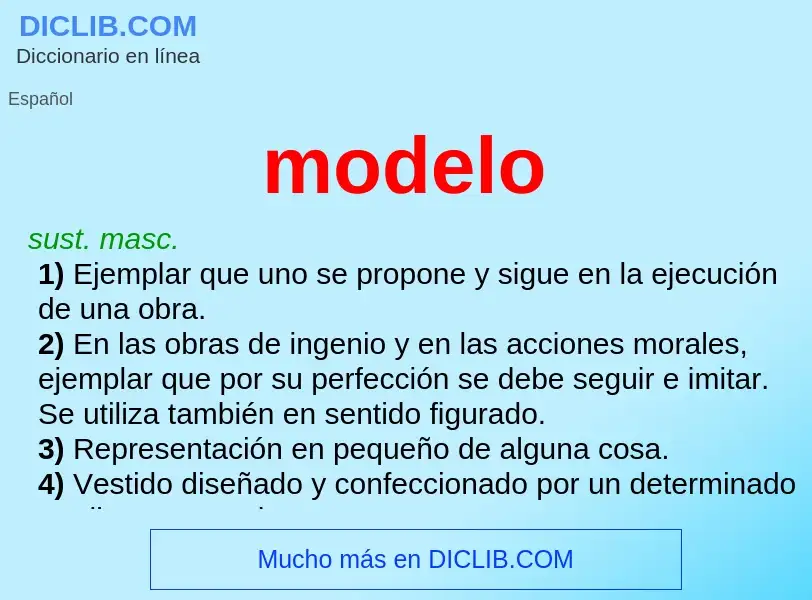 Wat is modelo - definition