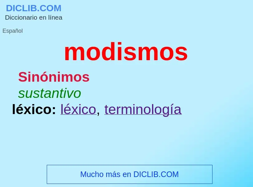 ¿Qué es modismos? - significado y definición