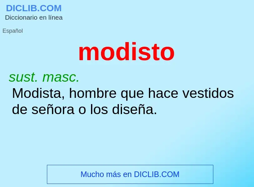 What is modisto - definition