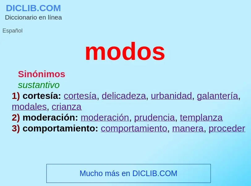 What is modos - definition