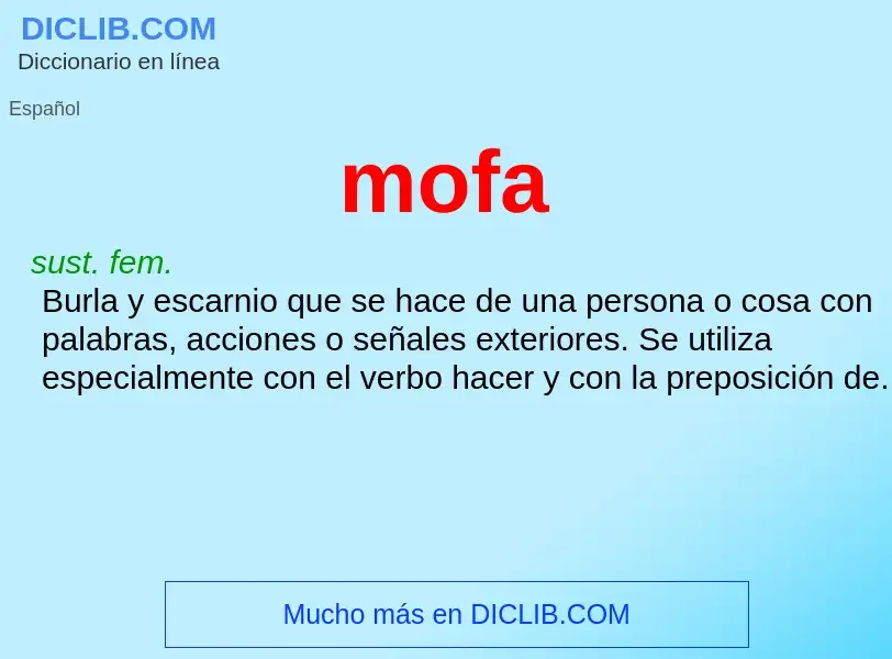 What is mofa - definition