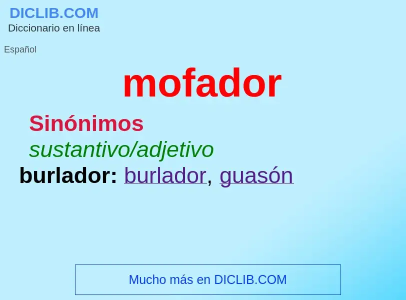 What is mofador - definition