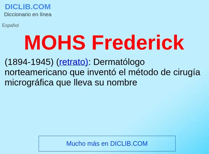 O que é MOHS Frederick - definição, significado, conceito