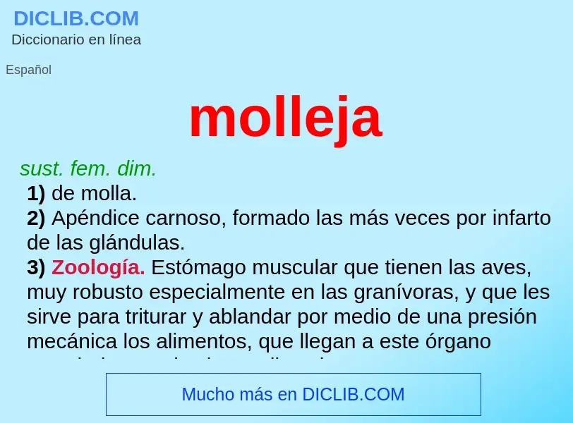 What is molleja - definition