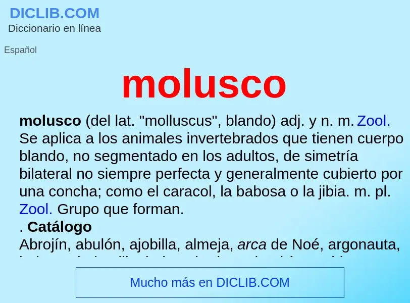 What is molusco - definition