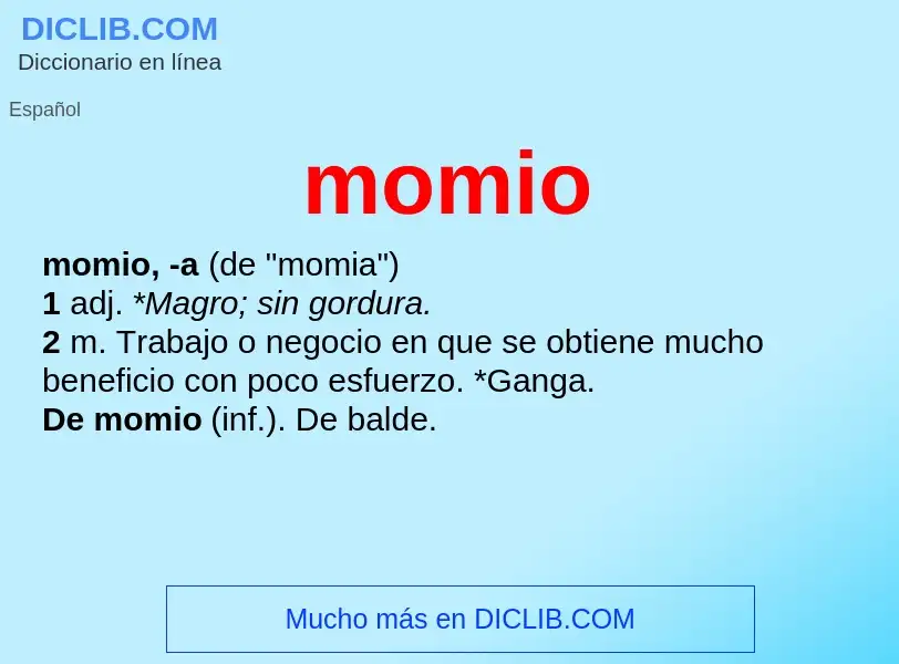 What is momio - definition