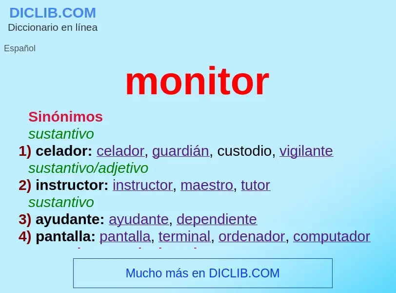 Was ist monitor - Definition