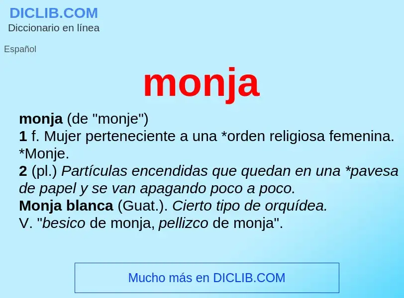 Was ist monja - Definition