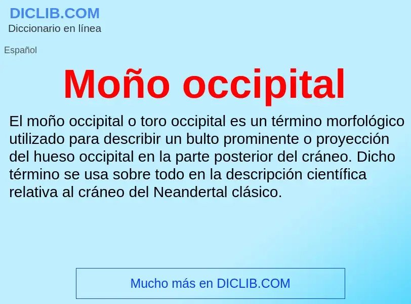 ¿Qué es Moño occipital? - significado y definición