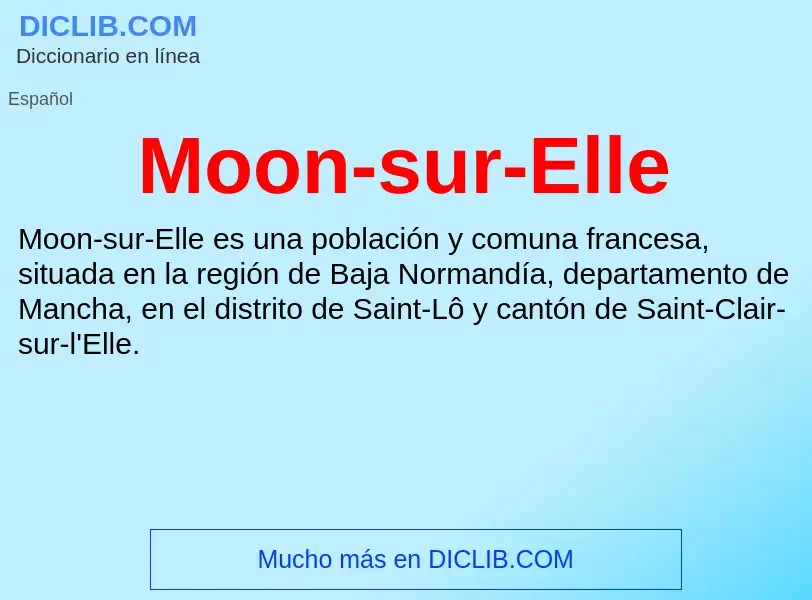 Что такое Moon-sur-Elle - определение